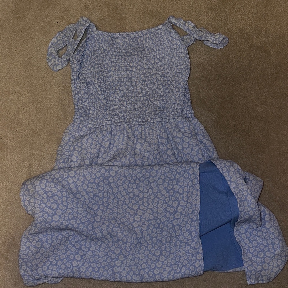 Abercrombie & Fitch Blue Floral Midi Dress